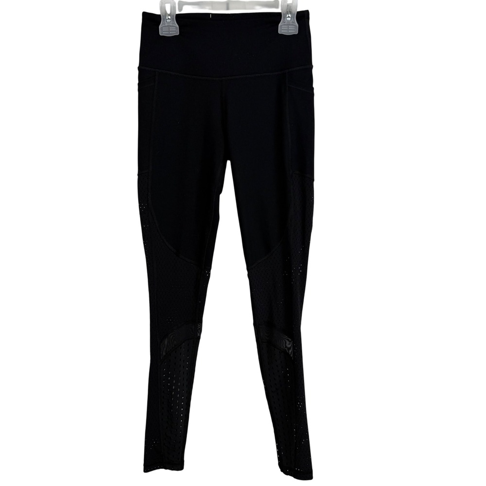 Victoria Sport Knockout  XS Black Athletic Leggings Workout Running Yoga Pockets